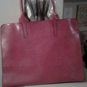 Brown  oil wax  Leather bag